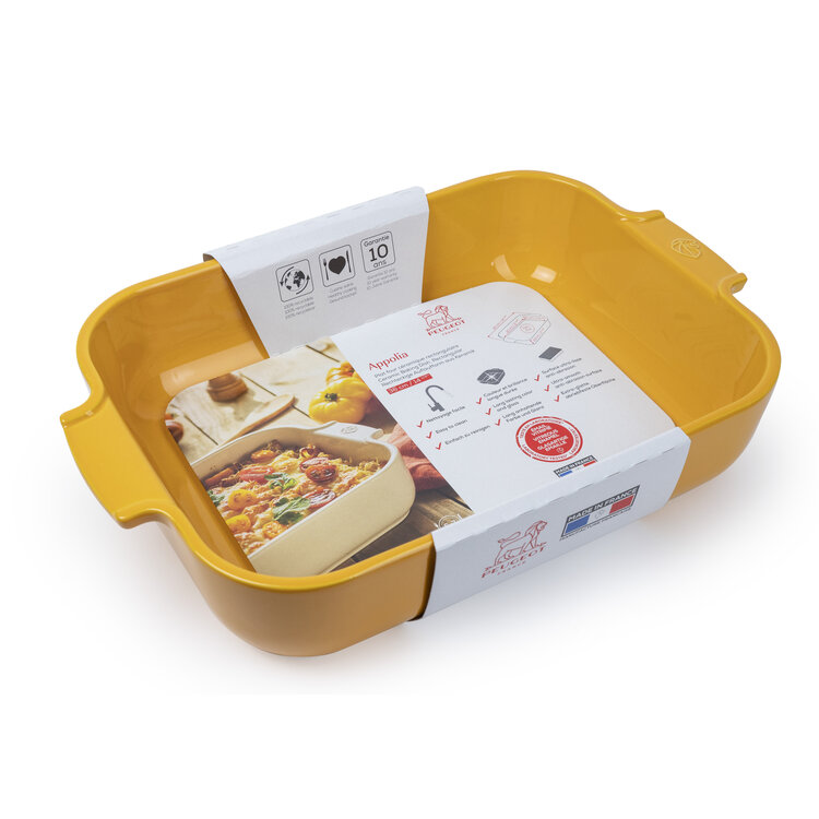 Peugeot Peugeot Appolia ovenschaal 36 cm, saffraangeel, rechthoek