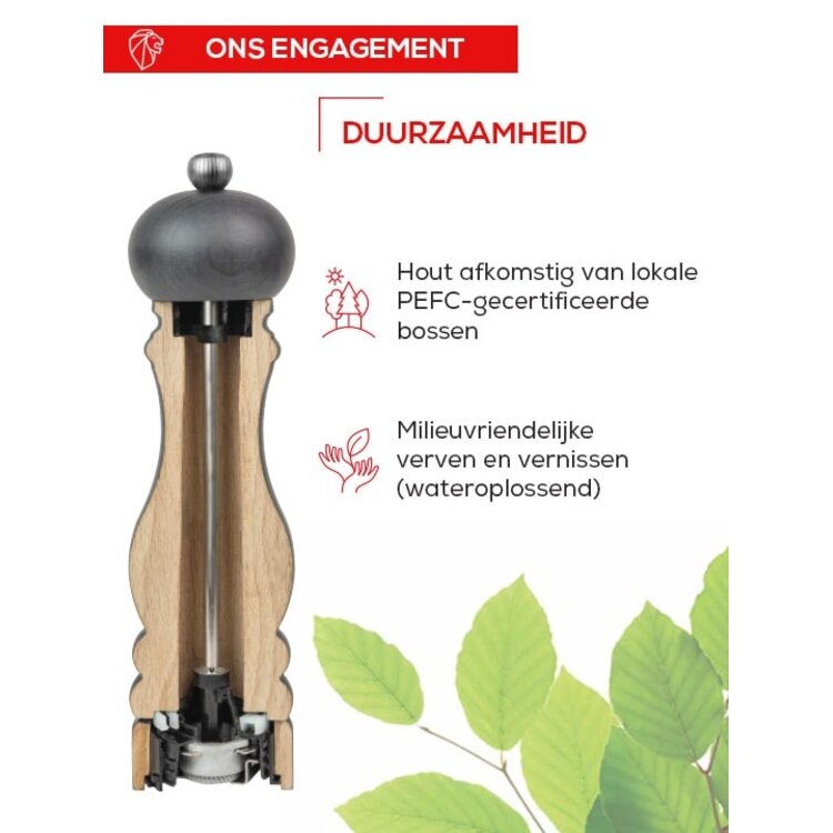 Peugeot Peugeot Paris pepermolen 40 cm, grafiet