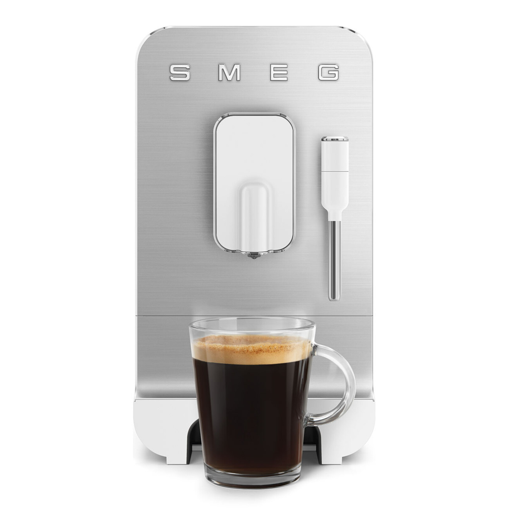 SMEG SMEG espressomachine medium, mat wit, met stoomfunctie, BCC12WHMEU