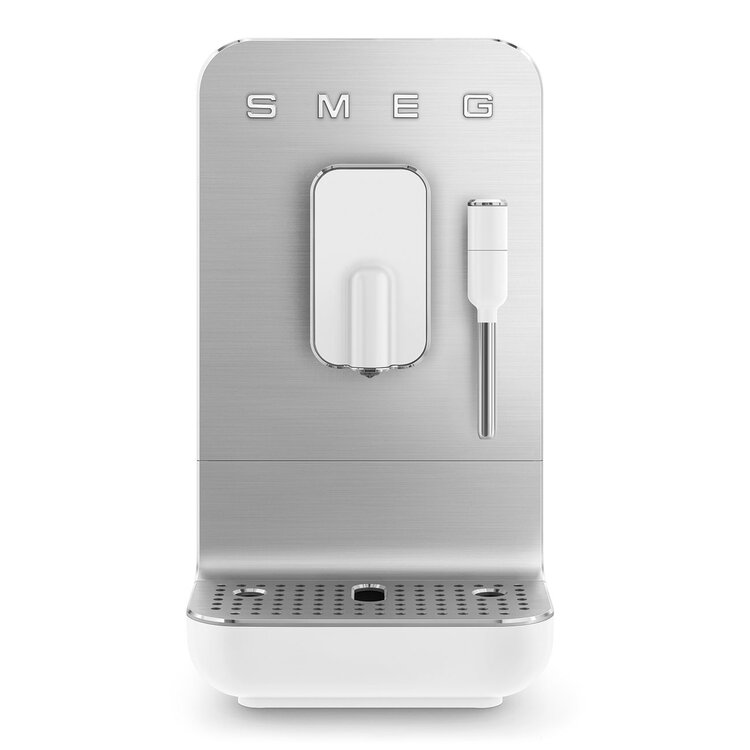 SMEG SMEG espressomachine medium, mat wit, met stoomfunctie, BCC12WHMEU
