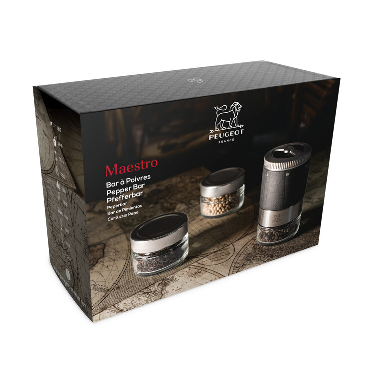 Peugeot Peugeot Maestro pepermolen 11 cm, grafiet, verwisselbaar reservoir