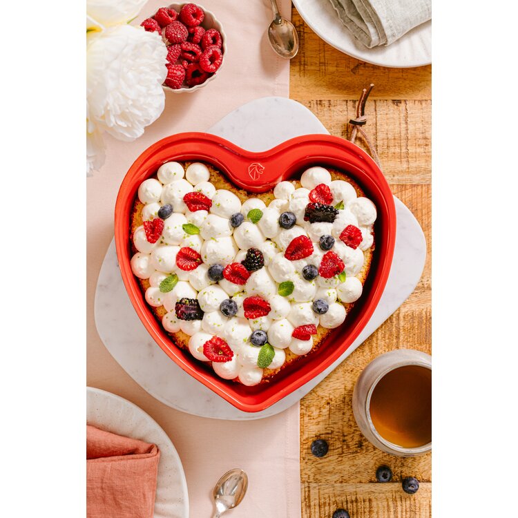 Peugeot Peugeot Appolia ovenschaal 26 cm, rood, hartvormig