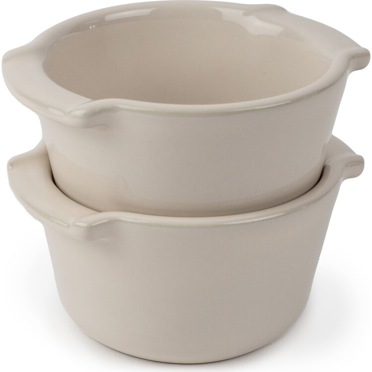 Peugeot Peugeot Appolia set van 2 ovenschalen, 0,20 l, ecru, keramiek