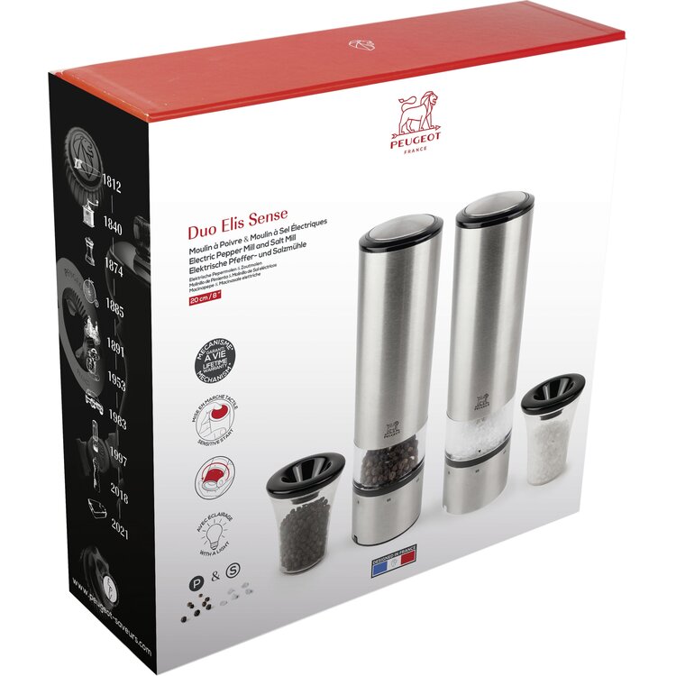 Peugeot Peugeot Elis Sense peper- en zoutmolen 20 cm, RVS, u'Select