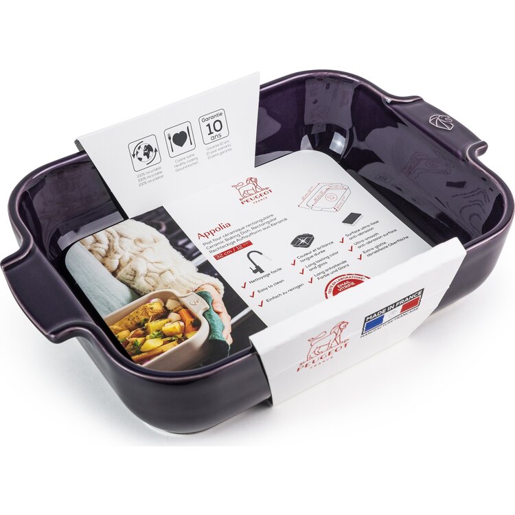 Peugeot Peugeot Appolia ovenschaal 32 cm, aubergine, rechthoek