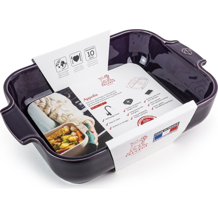 Peugeot Peugeot Appolia ovenschaal 32 cm, aubergine, rechthoek