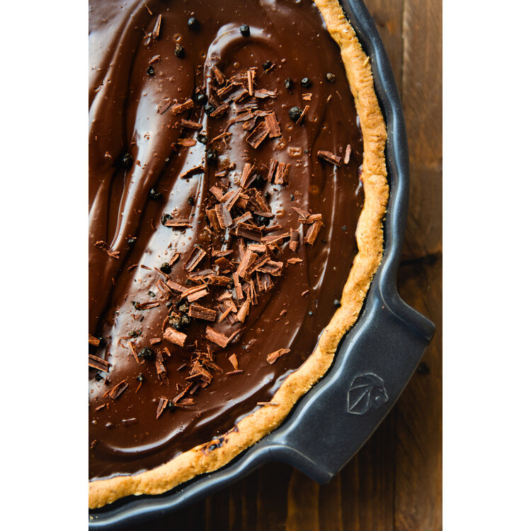 Peugeot Peugeot Appolia taartvorm 30 cm, leisteen, rond