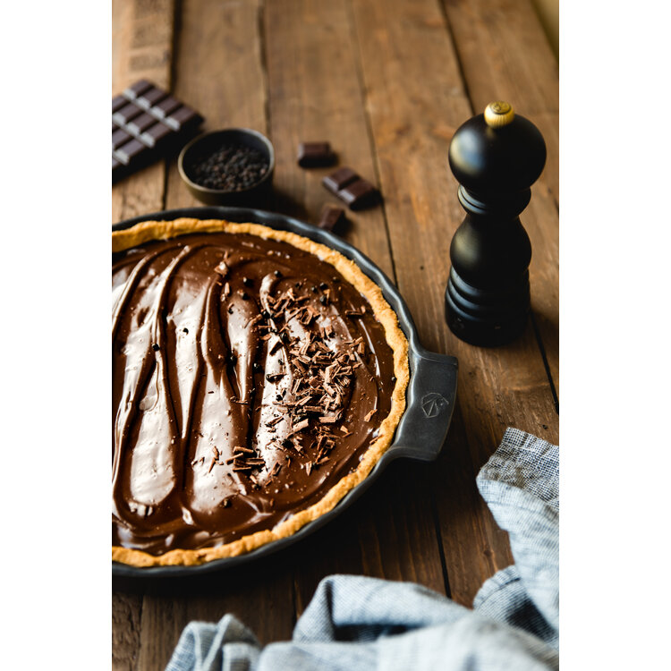 Peugeot Peugeot Appolia taartvorm 30 cm, leisteen, rond