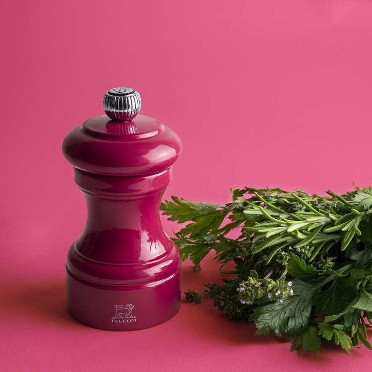 Peugeot Peugeot Bistro zoutmolen 10 cm, zuurstokroze, PEFC-hout