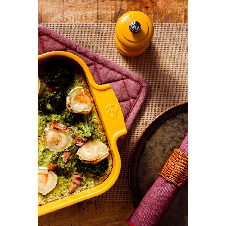 Peugeot Peugeot Appolia ovenschaal 32 cm, saffraangeel, rechthoek