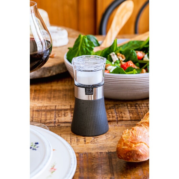 Peugeot Peugeot Oslo combi pepermolen en zoutvaatje 11 cm, grafiet, hout/acryl