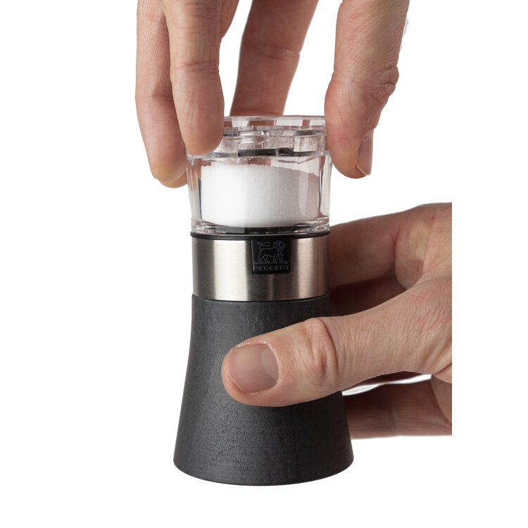 Peugeot Peugeot Oslo combi pepermolen en zoutvaatje 11 cm, grafiet, hout/acryl