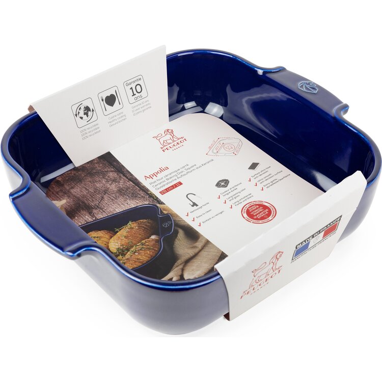 Peugeot Peugeot Appolia ovenschaal 28 cm, blauw, vierkant