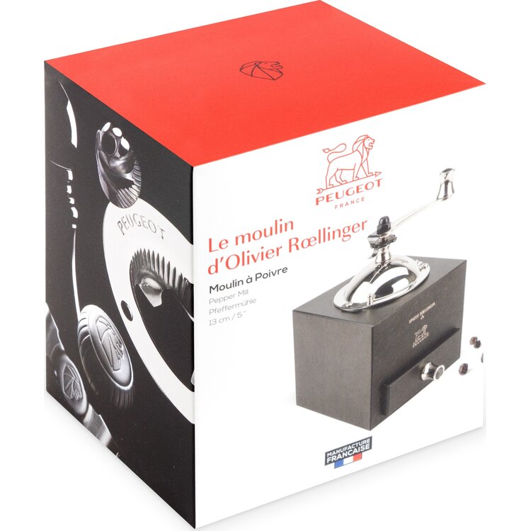 Peugeot Peugeot Roellinger pepermolen 13 cm, chocolade, manueel