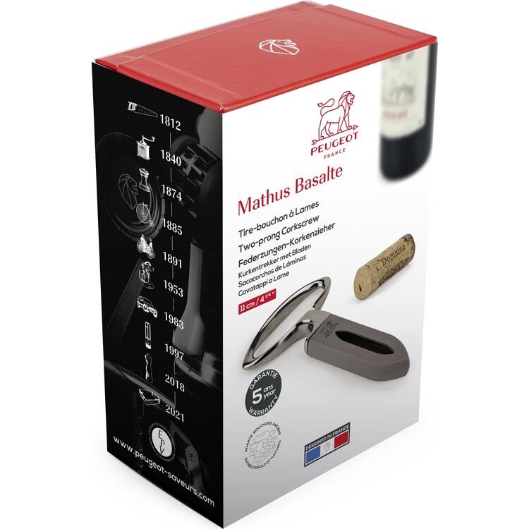 Peugeot Peugeot Mathus kurkentrekker 11 cm, basalt