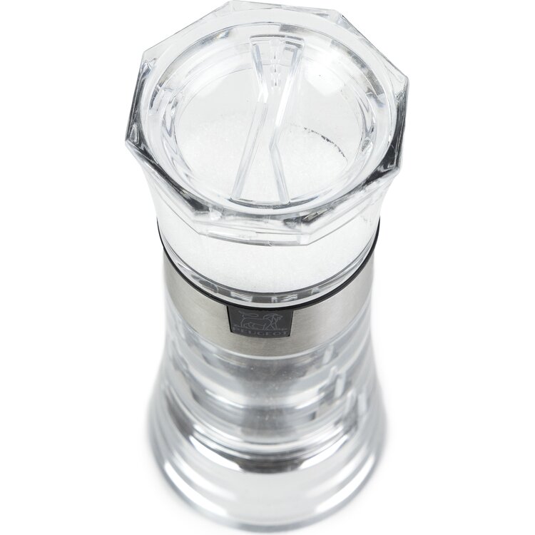 Peugeot Peugeot Oslo combi pepermolen en zoutvaatje 13 cm, transparant, acryl