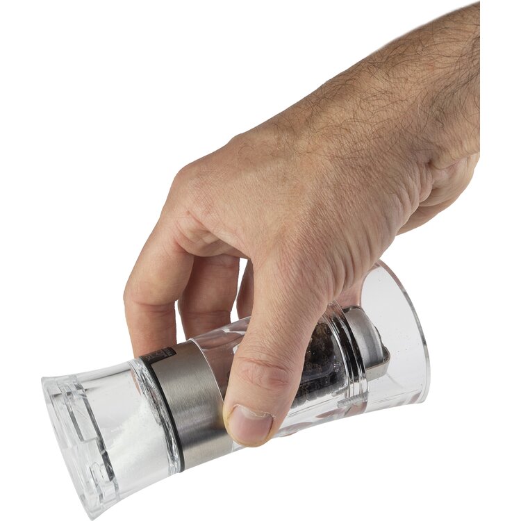 Peugeot Peugeot Oslo combi pepermolen en zoutvaatje 13 cm, transparant, acryl