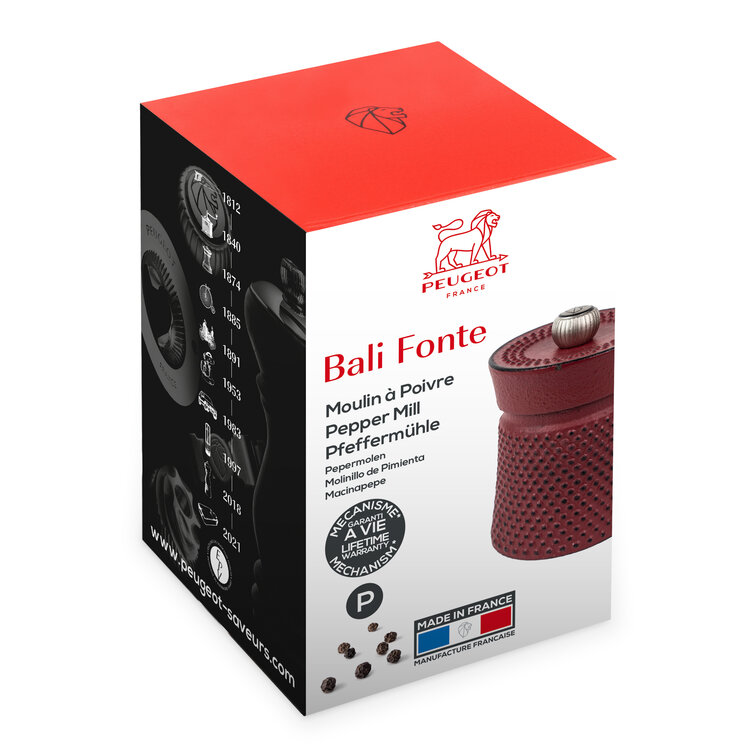 Peugeot Peugeot Bali Fonte pepermolen 8 cm, rood, gietijzer