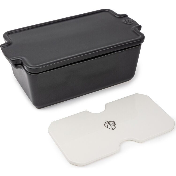 Peugeot Peugeot Appolia terrine 0,65 l, leisteen, met drukdeksel, keramiek