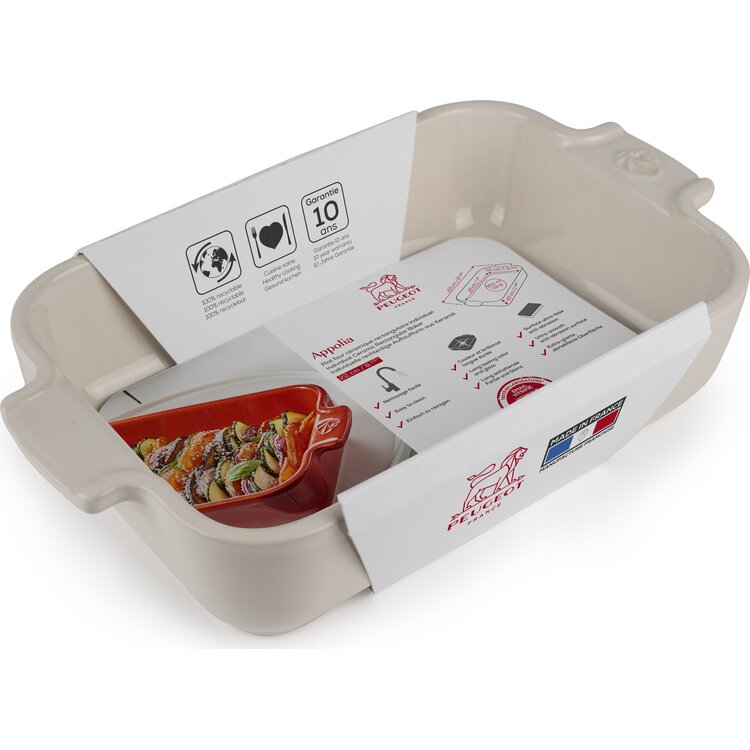 Peugeot Peugeot Appolia ovenschaal 22 cm, ecru, rechthoek