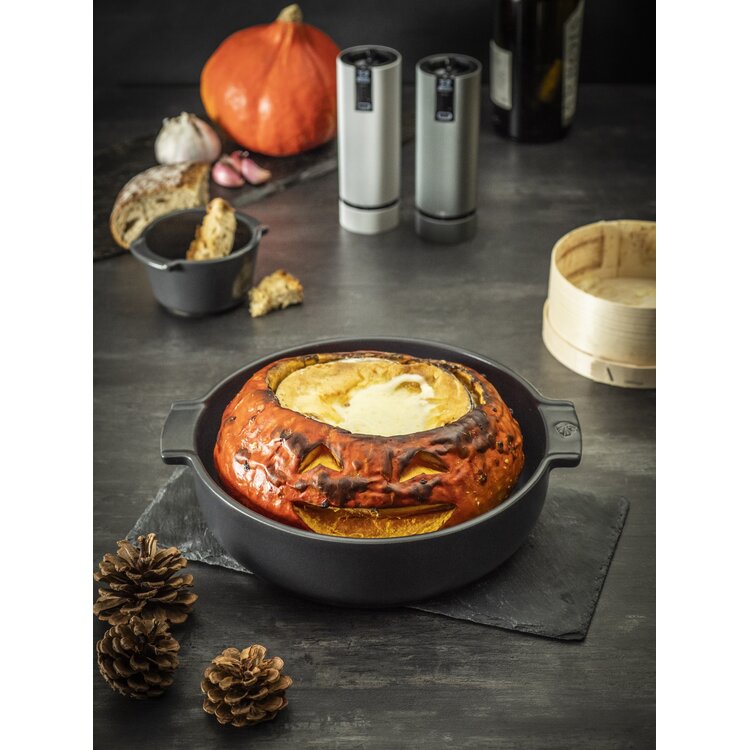 Peugeot Peugeot Appolia ovenschaal rond 27 cm, leisteen, keramiek