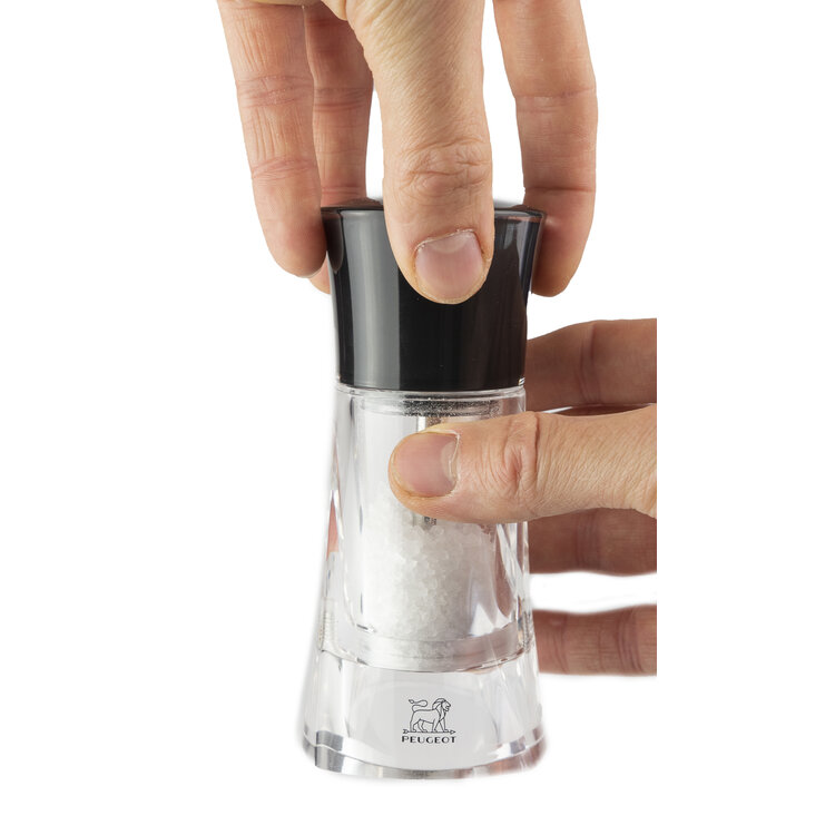 Peugeot Peugeot Molène zoutmolen 14 cm, zwart/transparant, acryl