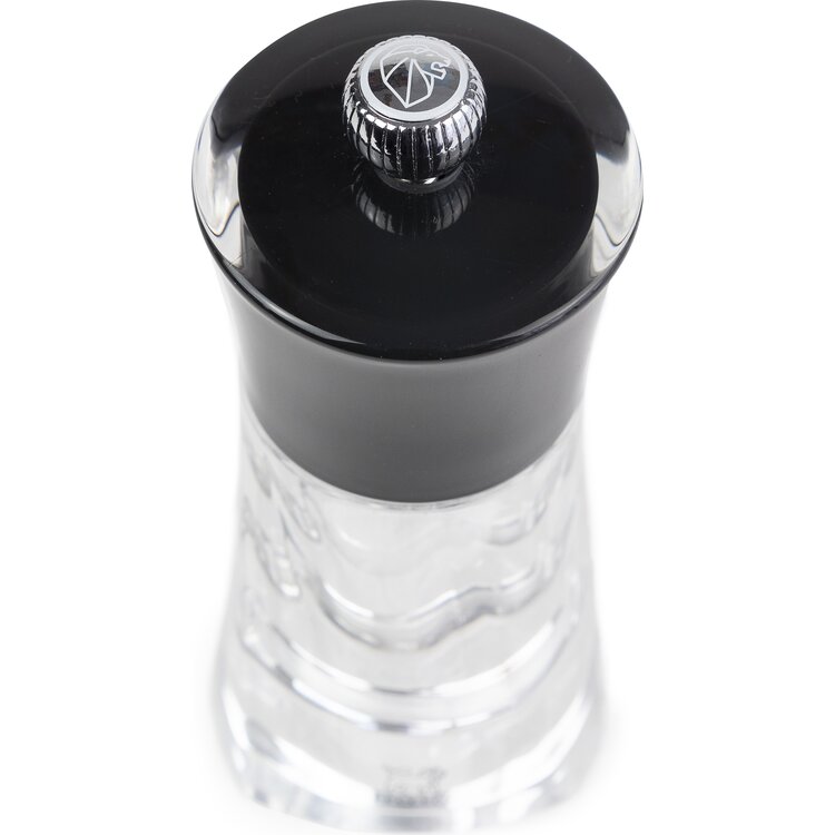 Peugeot Peugeot Molène zoutmolen 14 cm, zwart/transparant, acryl