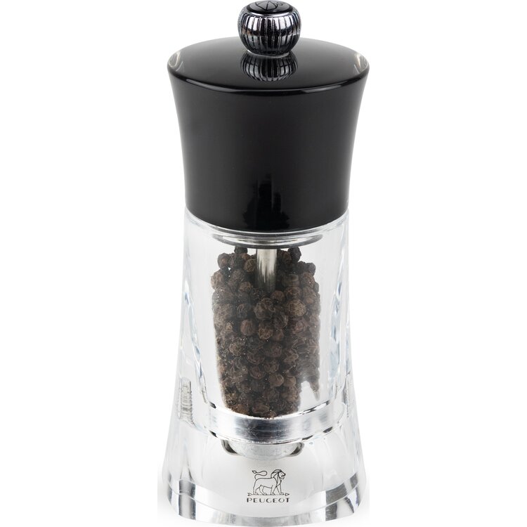 Peugeot Peugeot Molène pepermolen 14 cm, zwart/transparant, acryl