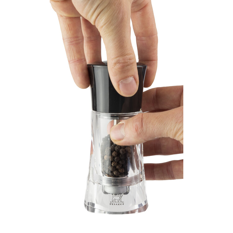 Peugeot Peugeot Molène pepermolen 14 cm, zwart/transparant, acryl