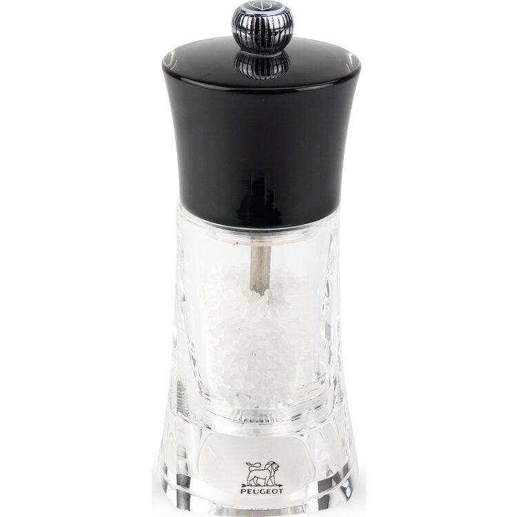 Peugeot Peugeot Molène zoutmolen 14 cm, zwart/transparant, acryl