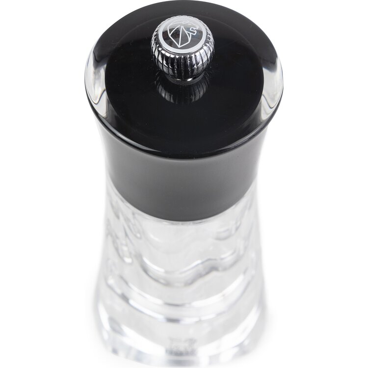 Peugeot Peugeot Molène zoutmolen 14 cm, zwart/transparant, acryl