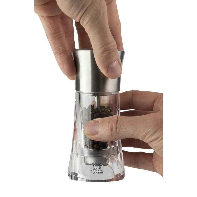 Peugeot Peugeot Ouessant zoutmolen 14 cm, transparant, acryl/inox