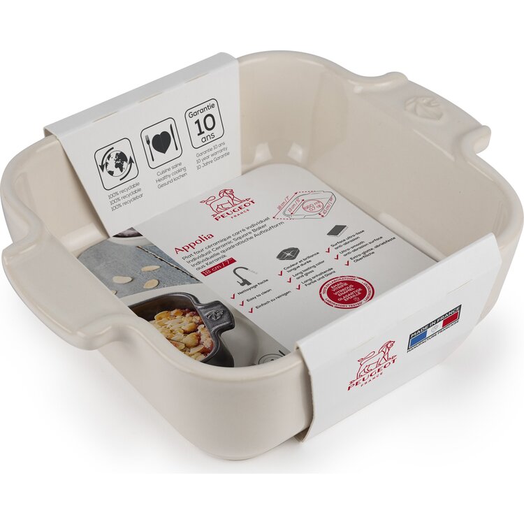 Peugeot Peugeot Appolia ovenschaal 18 cm, ecru, vierkant