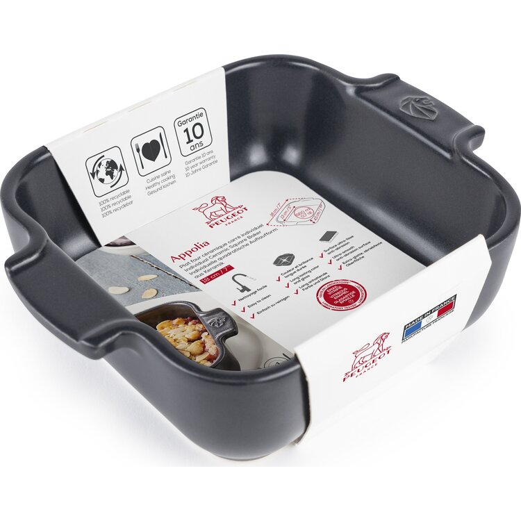 Peugeot Peugeot Appolia ovenschaal 18 cm, leisteen, vierkant