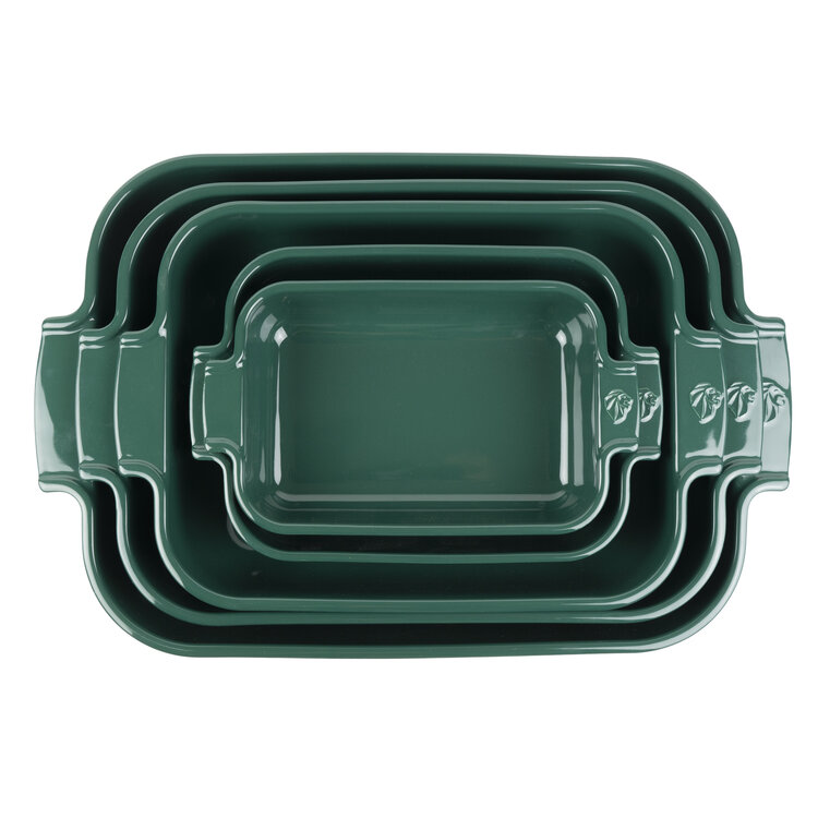 Peugeot Peugeot Appolia ovenschaal rechthoek 40 cm, bosgroen, keramiek