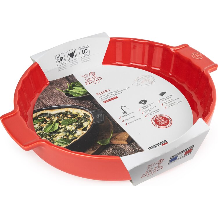 Peugeot Peugeot Appolia taartvorm 28 cm, rood, rond