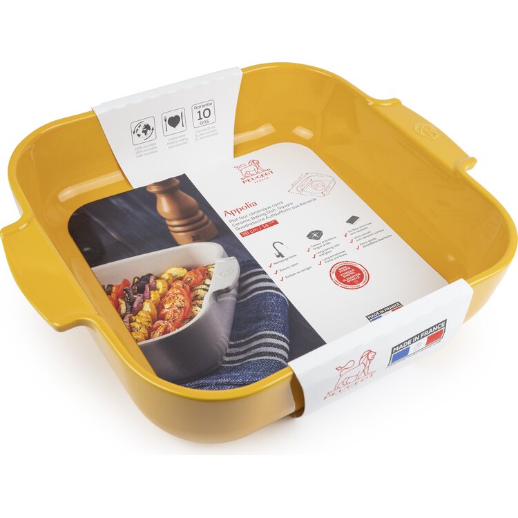 Peugeot Peugeot Appolia ovenschaal 36 cm, saffraangeel, vierkant