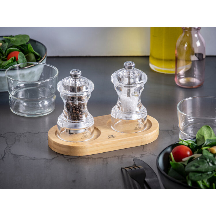 Peugeot Peugeot Linea houder peper- en zoutmolen 17 cm, naturel, bamboe