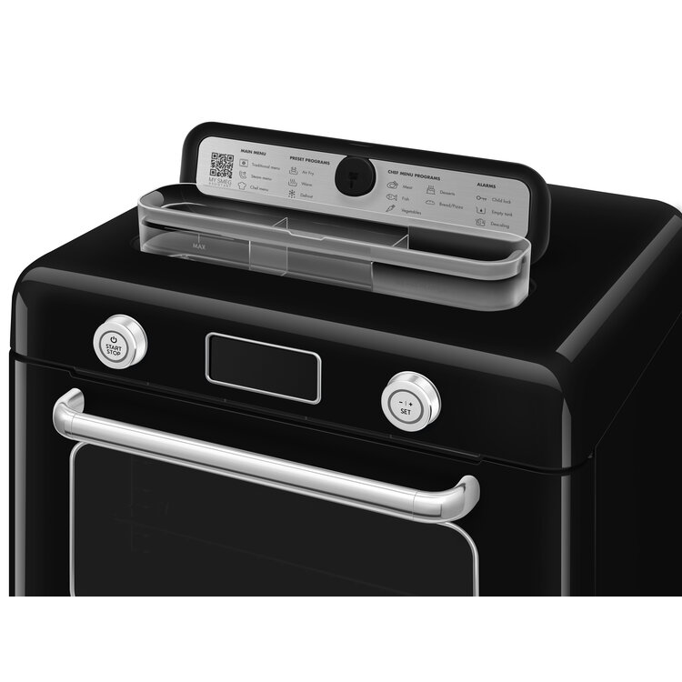 SMEG Vrijstaande combi stoomoven COF01BLEU, zwart