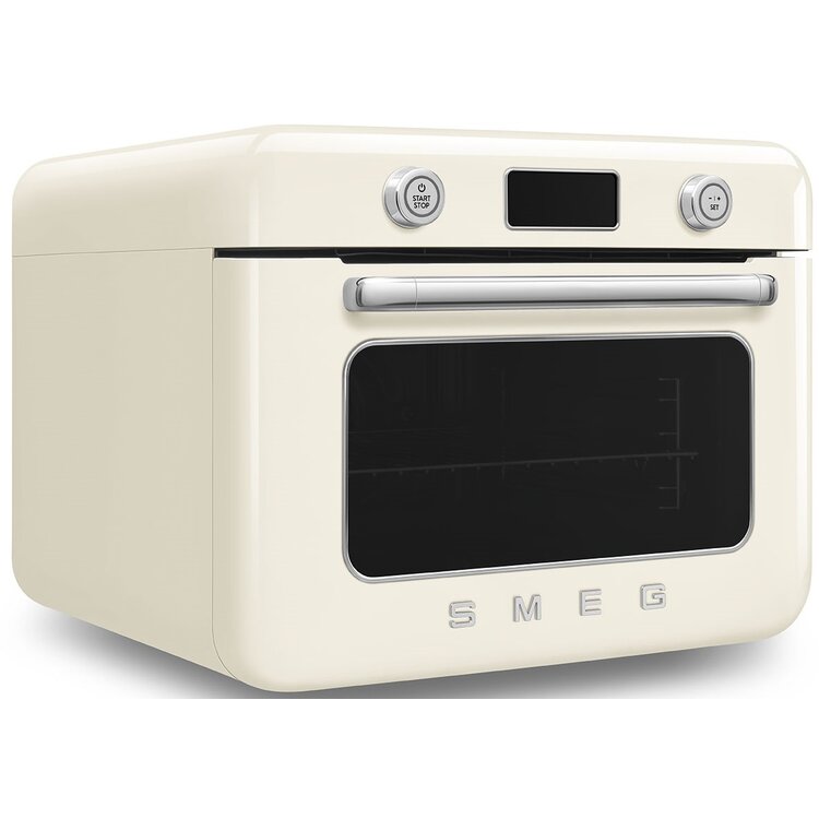 SMEG Vrijstaande combi stoomoven COF01CREU, crème