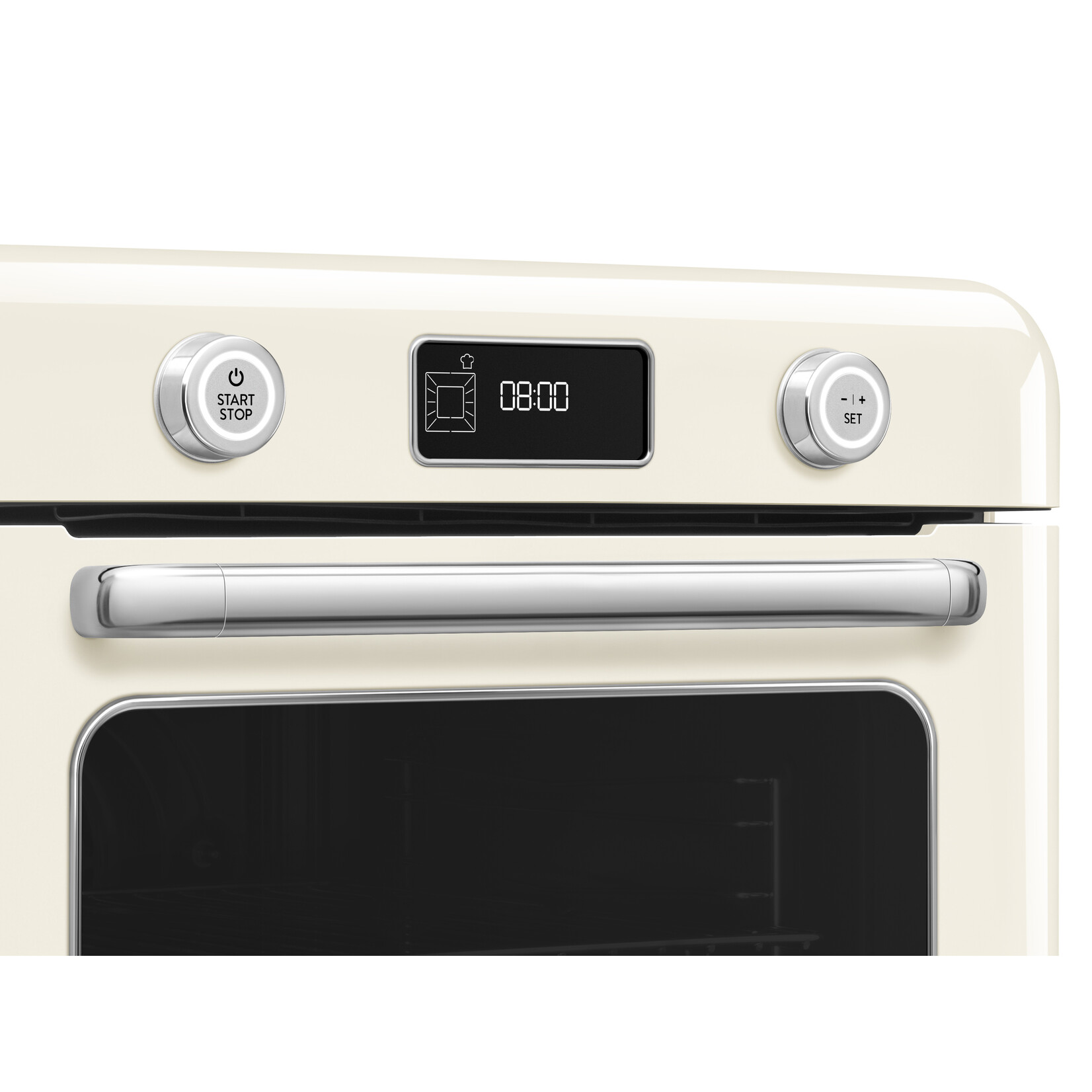 SMEG Vrijstaande combi stoomoven COF01CREU, crème