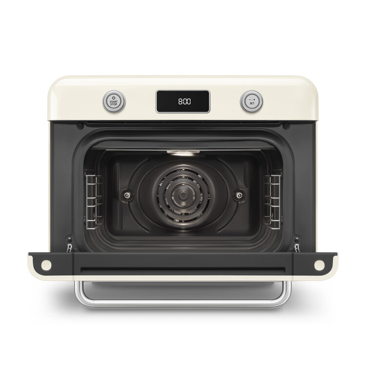 SMEG Vrijstaande combi stoomoven COF01CREU, crème