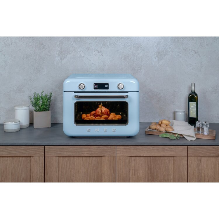 SMEG Vrijstaande combi stoomoven COF01PBEU, pastelblauw