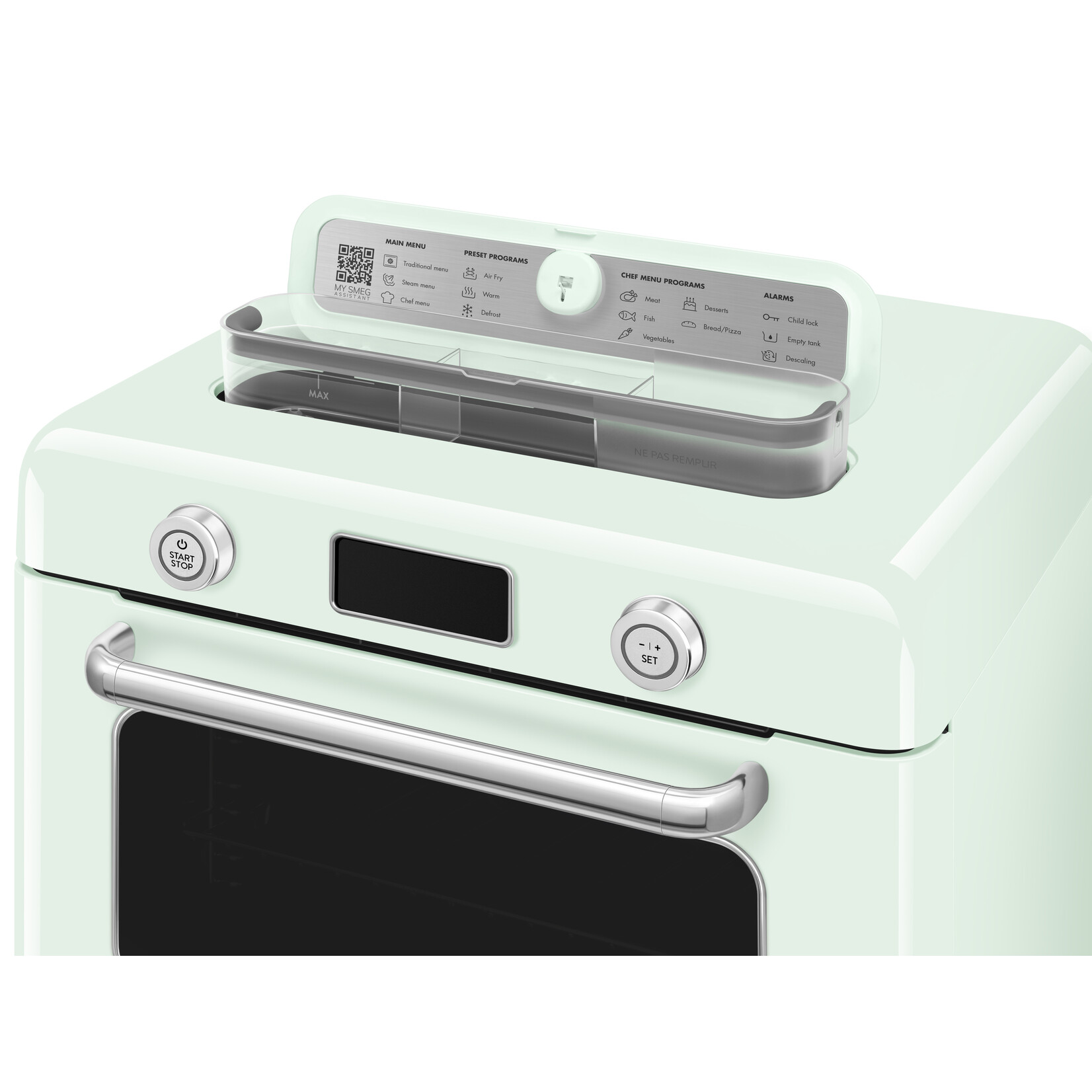 SMEG Vrijstaande combi stoomoven COF01PGEU, pastelgroen