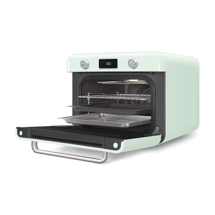 SMEG Vrijstaande combi stoomoven COF01PGEU, pastelgroen
