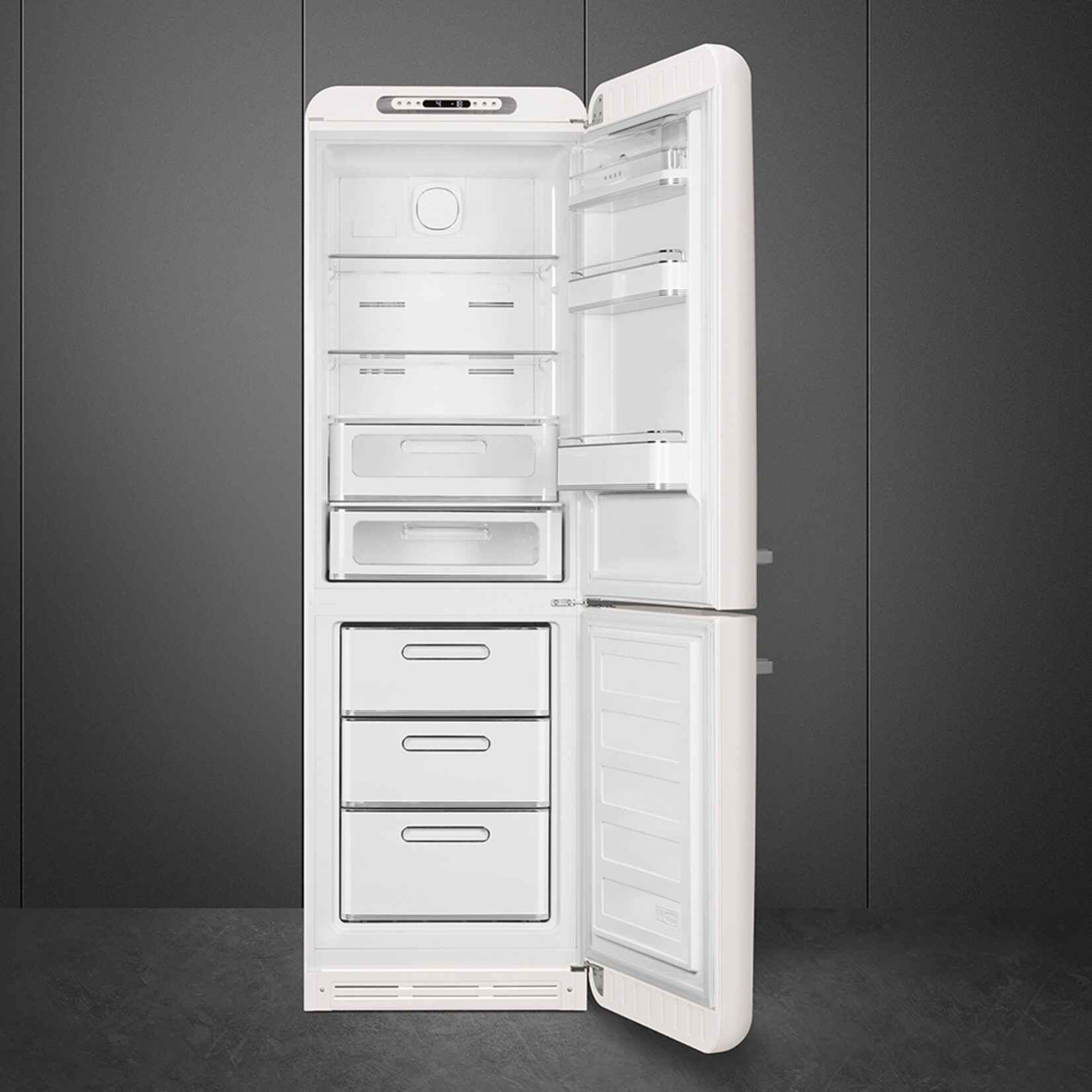 SMEG SMEG Koelkast FAB32RWH5 koel-vriescombinatie, Wit, rechts