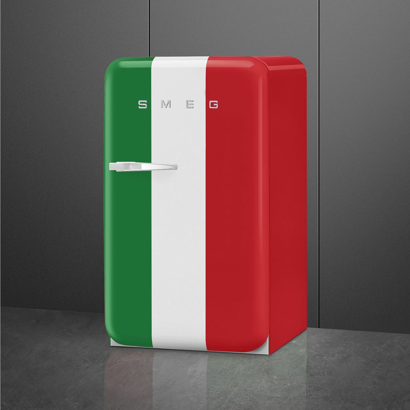 SMEG SMEG Koelkast FAB10HRDIT5 enkeldeurs, italiaanse vlag, rechts