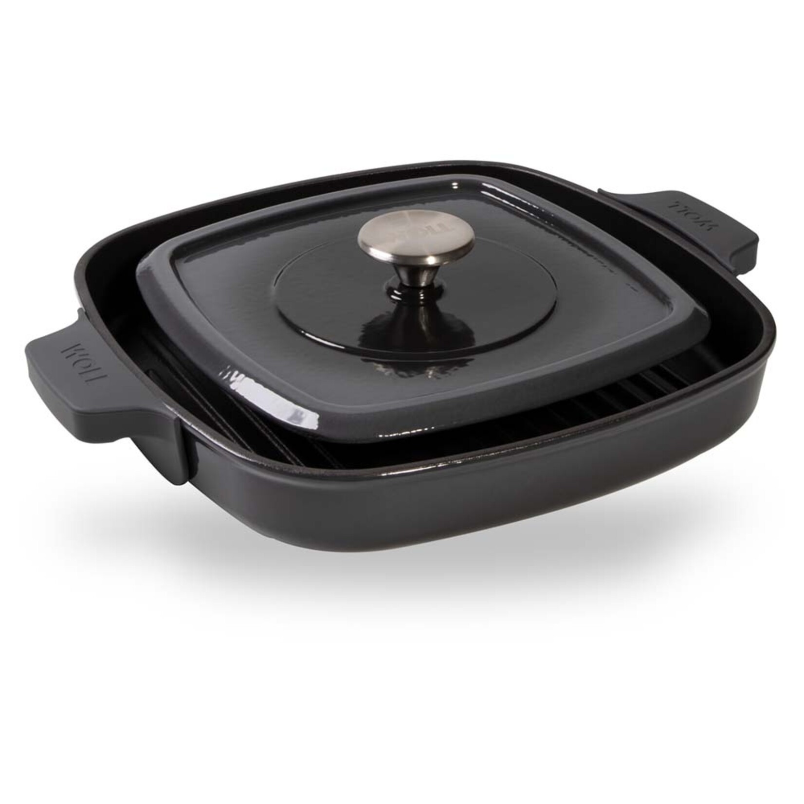 Woll Woll IRON grillpan 28x28cm, carbon grey