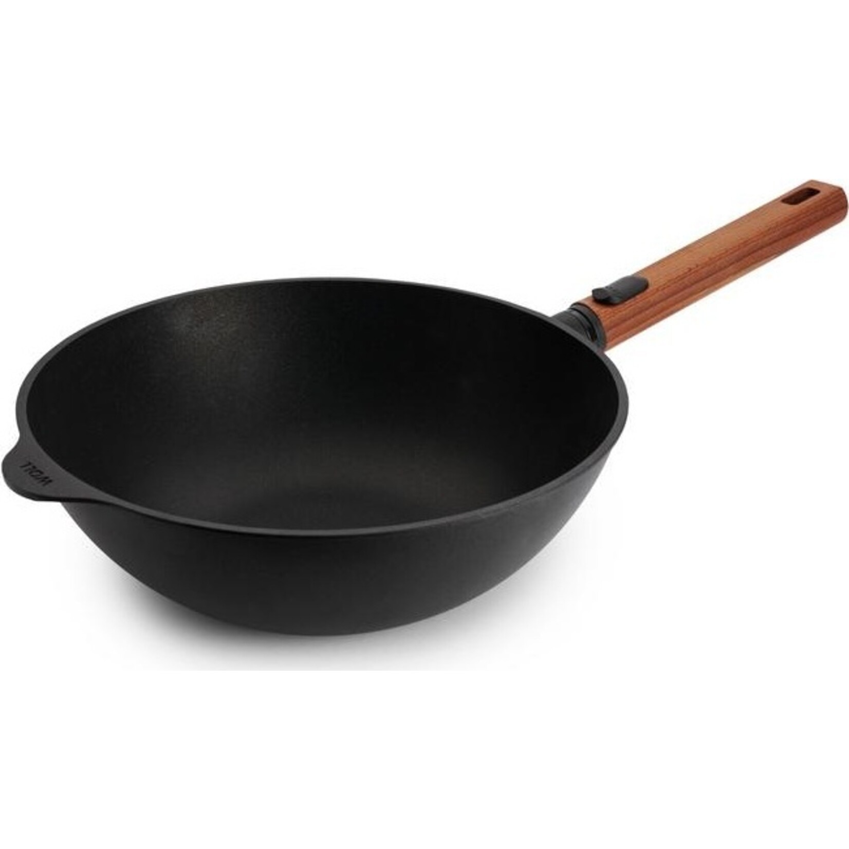 Woll Woll EcoLogic QXR wok 24cm, afneembare houten greep