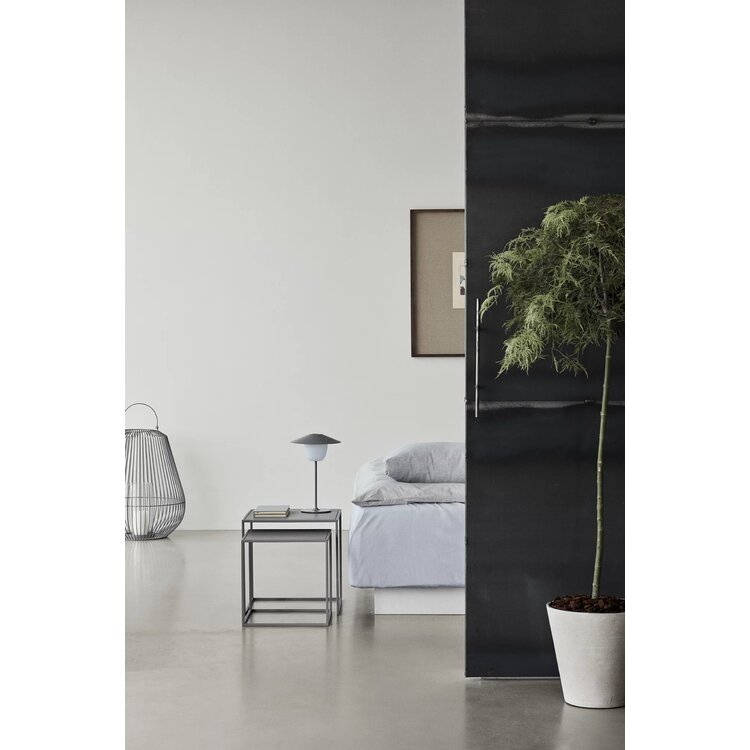 Blomus Set van 2 bijzettafels FERA, staalgrijs